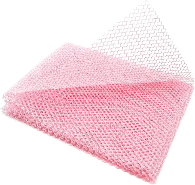BIGTHREE Nylon Bath Towel, African Net Bath Sponges, Long Bath-Net, Scrub Back Towel, Back Scrubber Skin Smoother Body Exfoliating Cloth, Nylon Bathing Scrubber for Men/Women for Daily Use(Pink) - Image 2